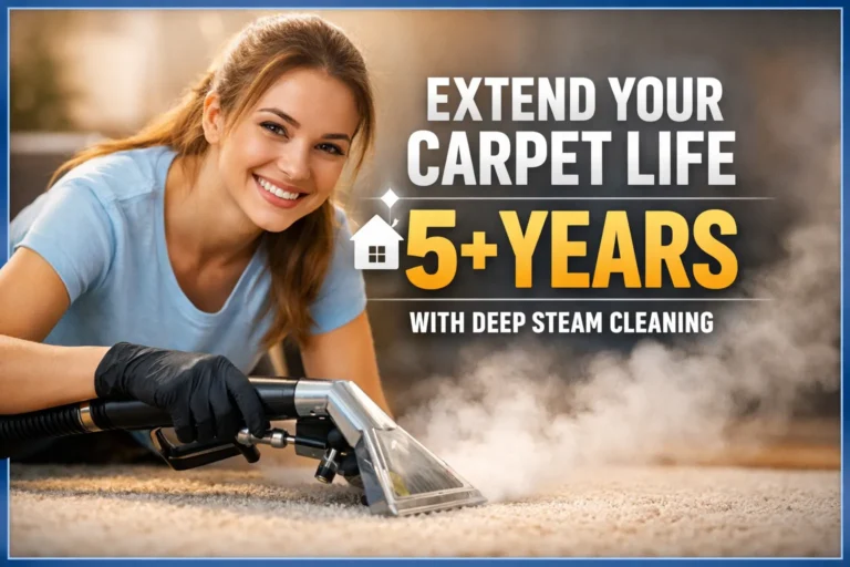 Extend Your Carpet Life 5+ Years with Deep Steam Cleaning