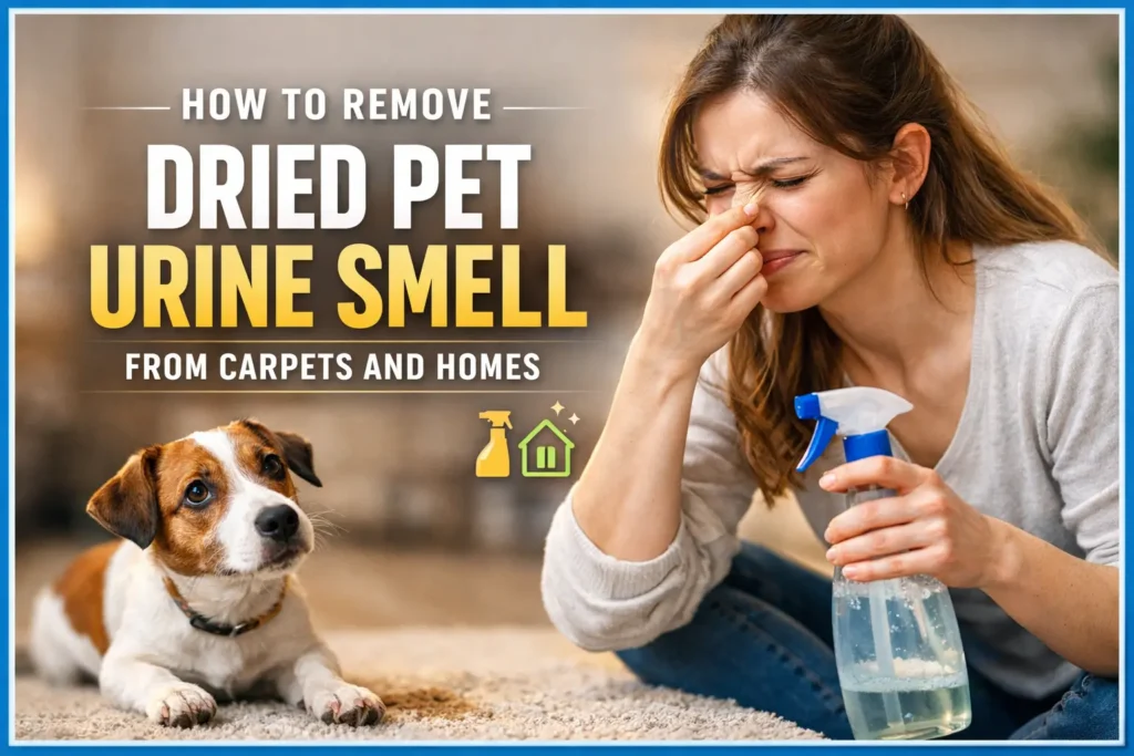 How to Remove Dried Pet Urine Smell From Carpets and Homes