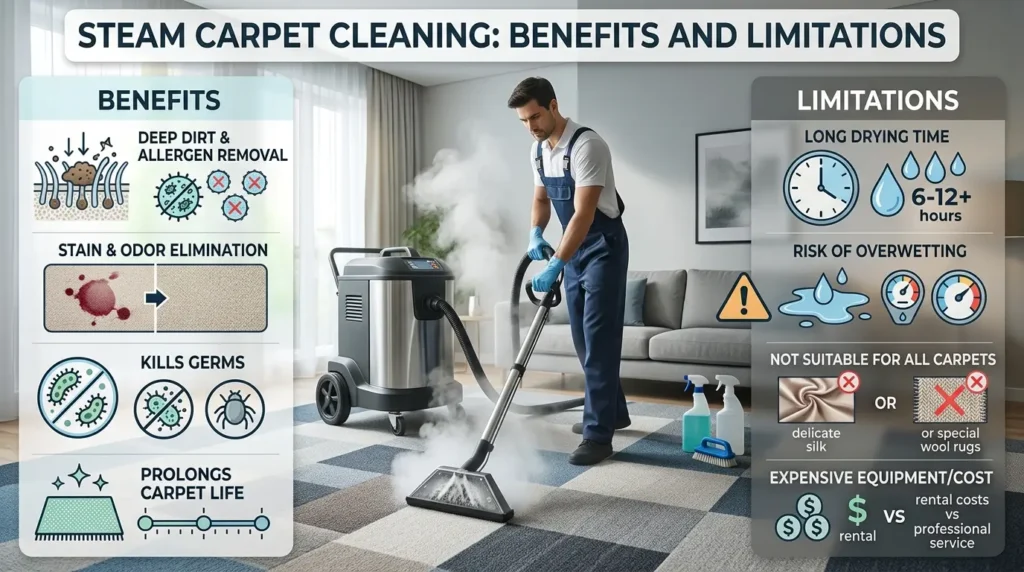 Steam Carpet Cleaning Benefits