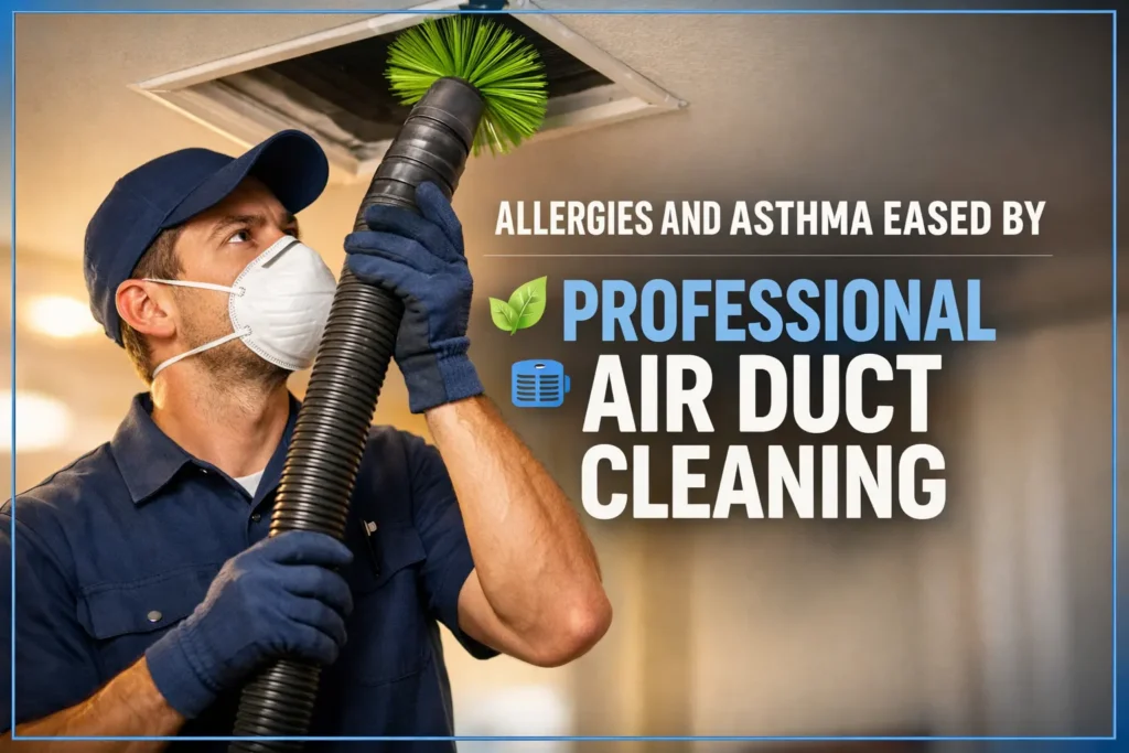 Allergies and Asthma Eased by Professional Air Duct Cleaning