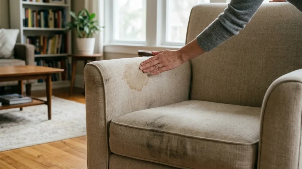 Professional upholstery cleaning