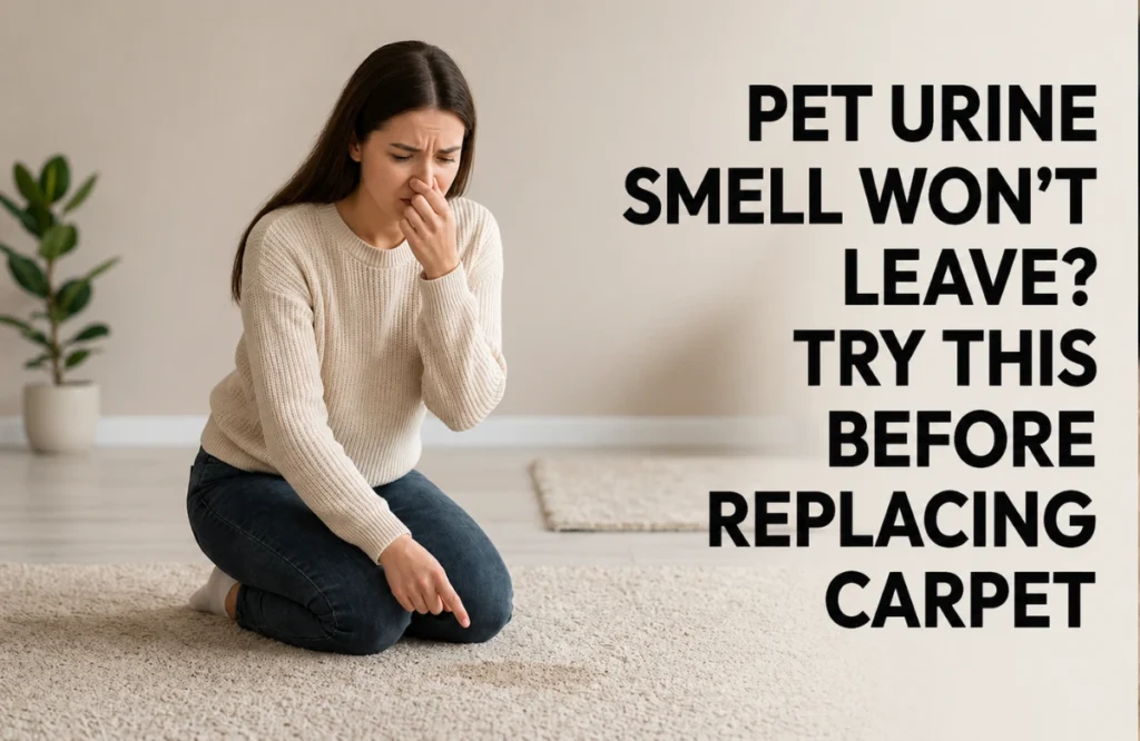 Pet Urine Smell Won’t Leave Try This Before Replacing Carpet