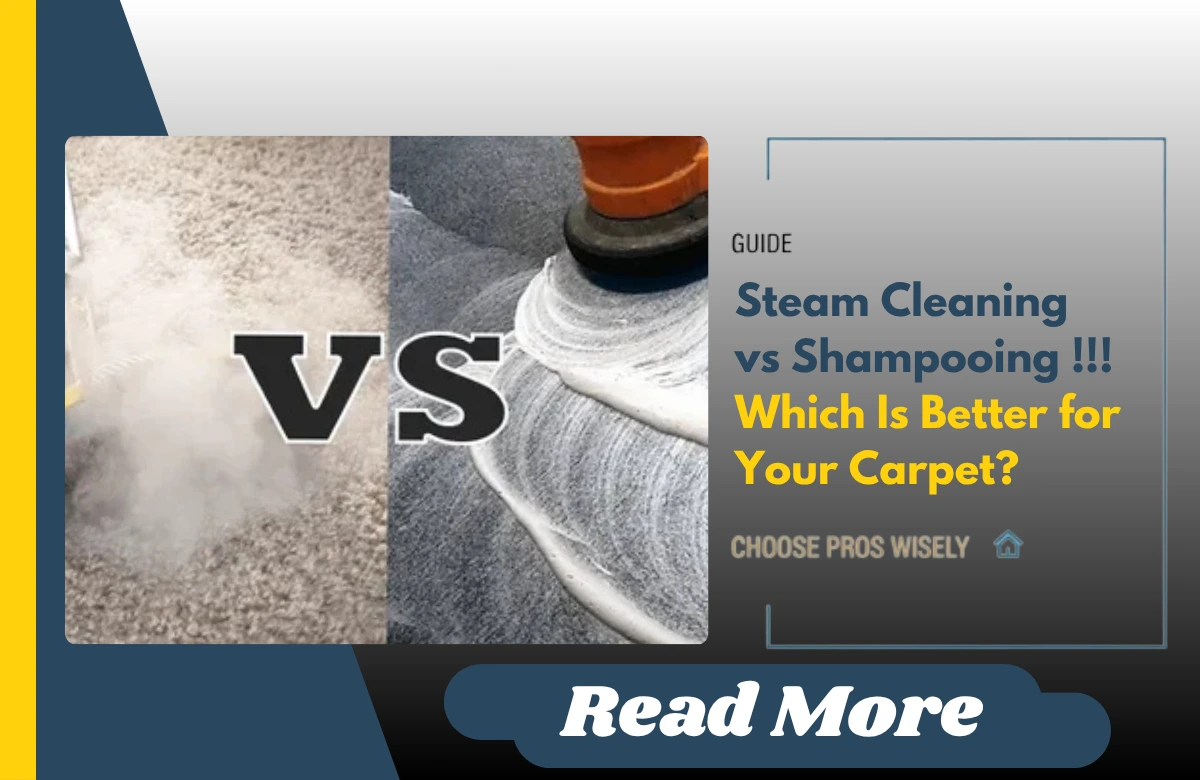 Steam Cleaning vs Shampooing Which Is Better for Your Carpet