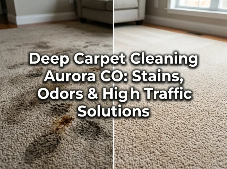 Deep Carpet Cleaning Aurora CO: Stains, Odors & High Traffic Solutions