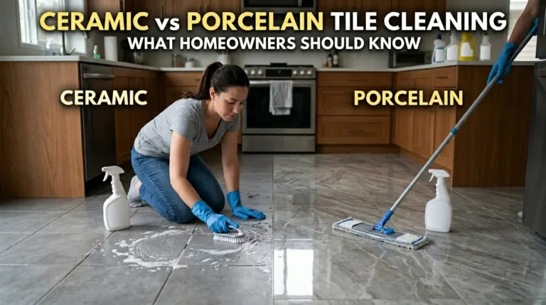 Ceramic vs Porcelain Tile Cleaning: What Homeowners Should Know