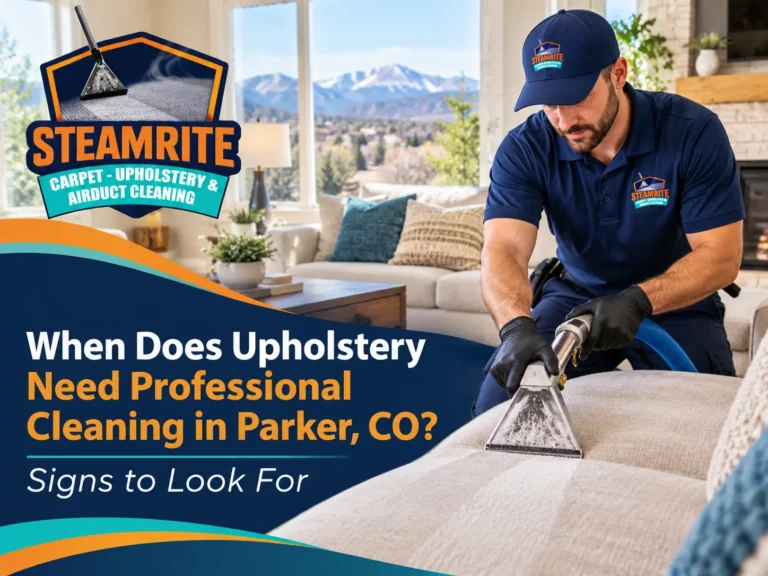 When Does Upholstery Need Professional Cleaning in Parker, CO? Signs to Look For